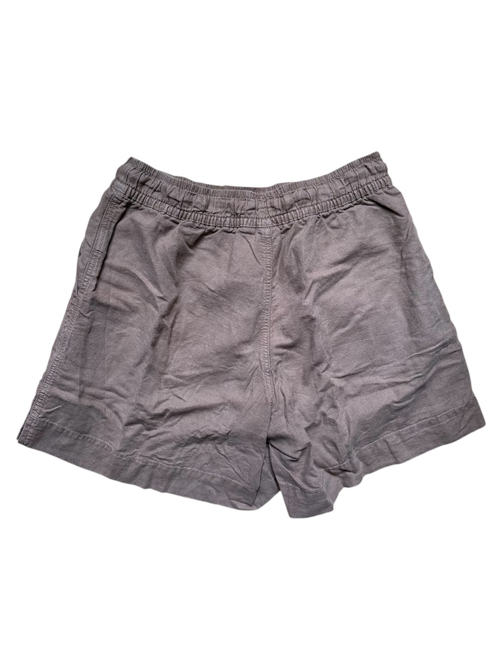 GAP Women's Linen High Waist Drawstring Shorts Tan Khaki - Picture 2 of 8